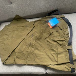 NWT Columbia Men's  Omni-Wick Convertible Pant 54W X 32L, Olive Green